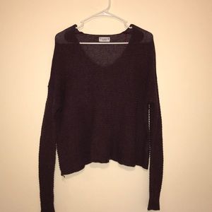 Pull & Bear deep purple knit